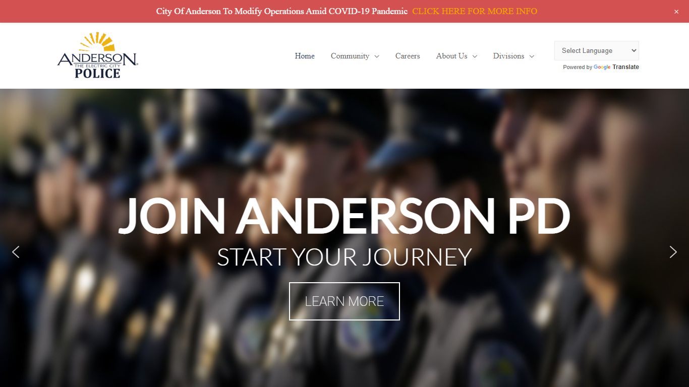 Home - City of Anderson Police Department